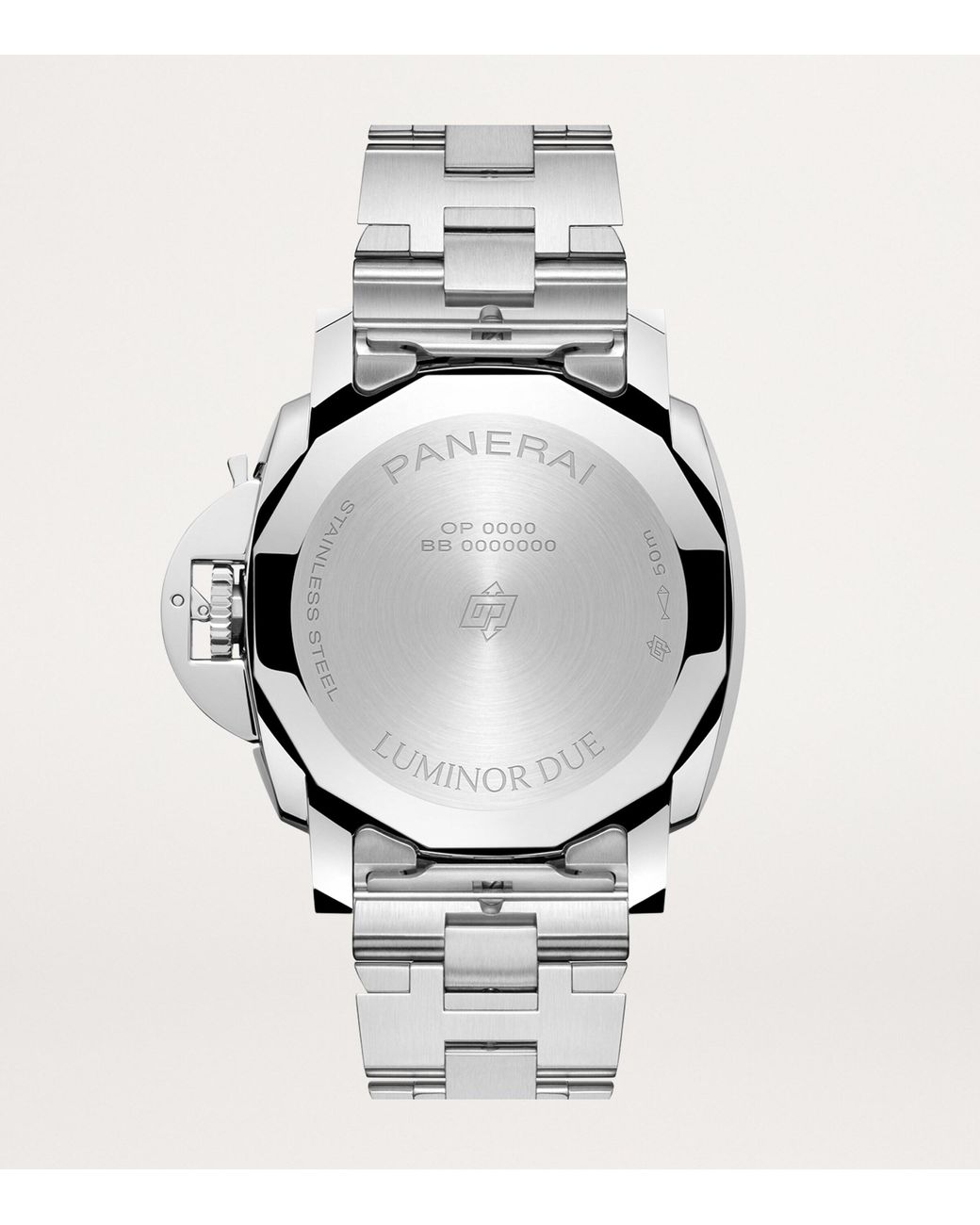 Panerai Metallic Stainless Steel Luminor Due Watch for men