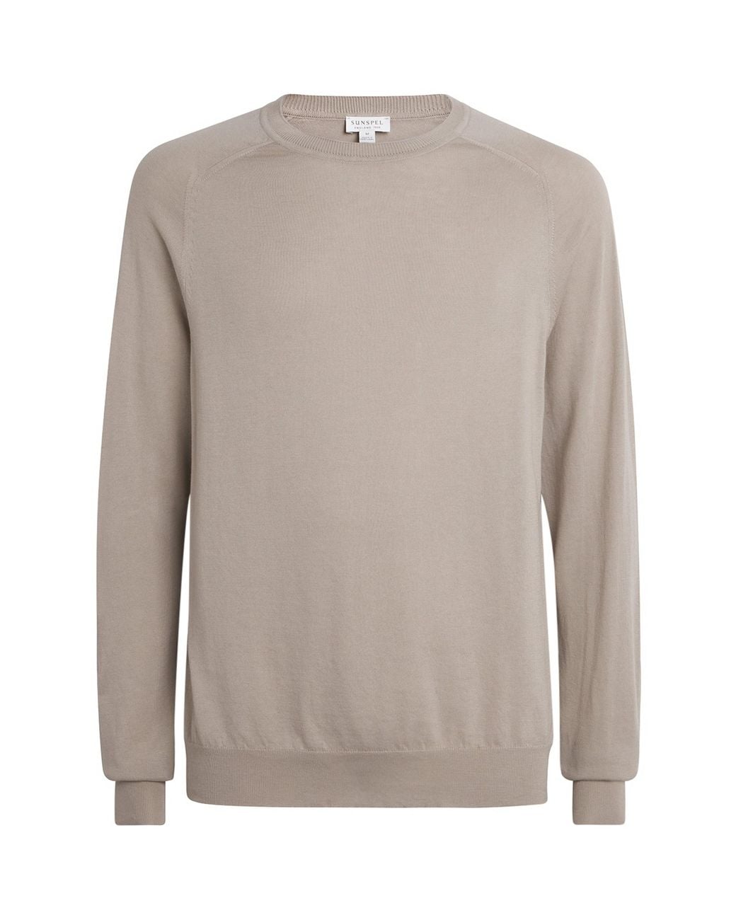 Sunspel Gray Sea Island Cotton-Cashmere Sweater for men