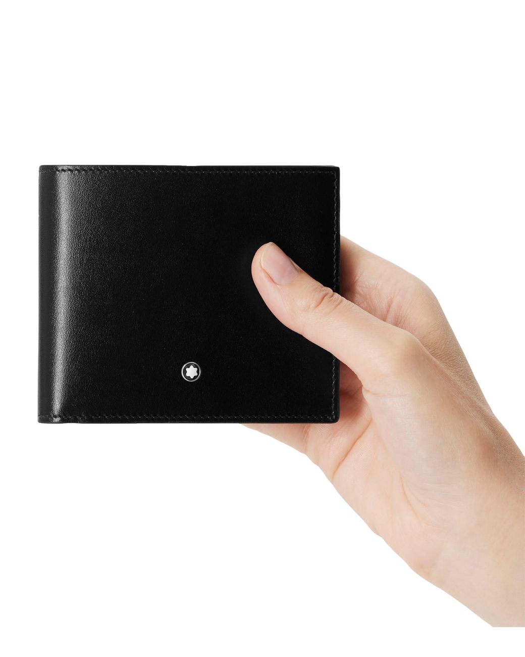 Montblanc Black Leather Meisterstück 12Cc Wallet for men