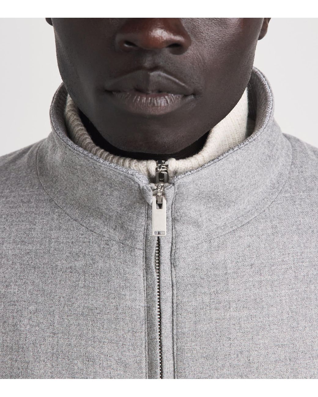 Lardini Gray Stretch-Virgin Wool Jacket for men