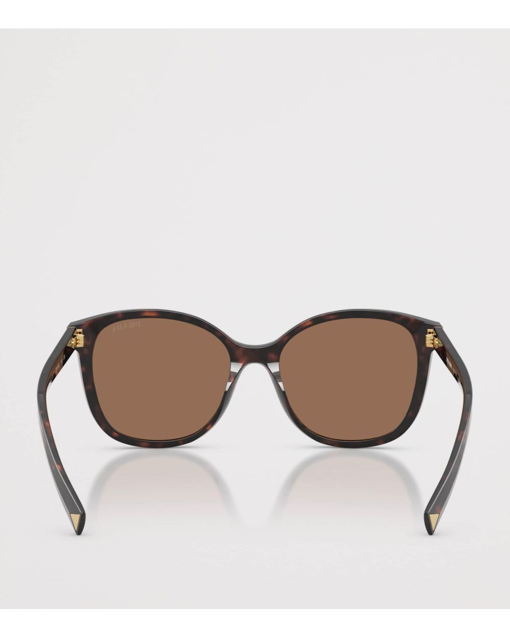 Prada Brown Tortoiseshell Square Sunglasses