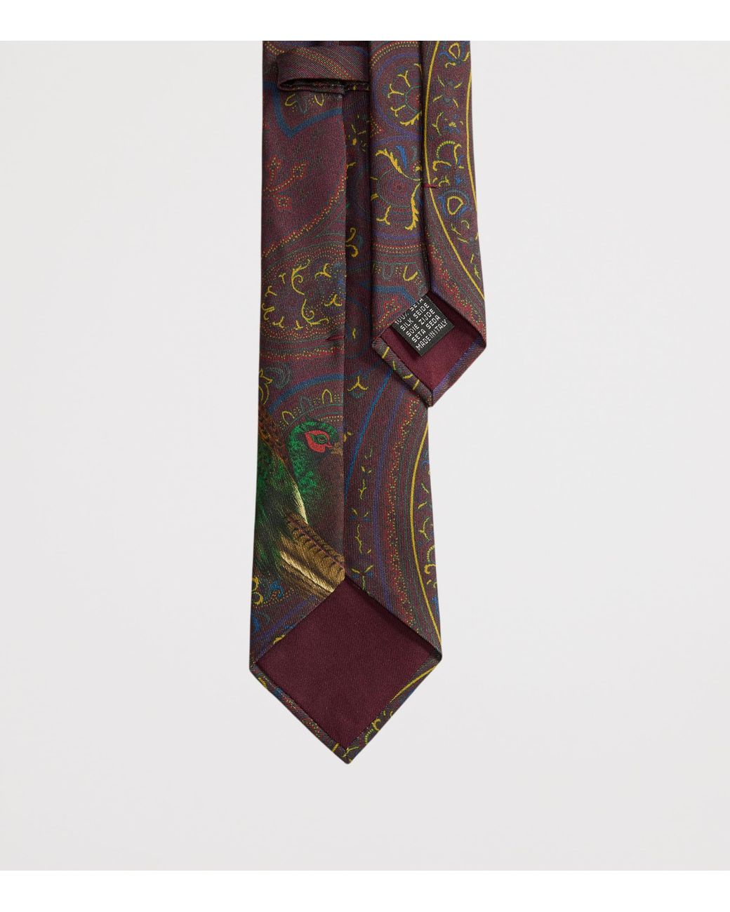 Ralph Lauren Brown Printed Silk Tie