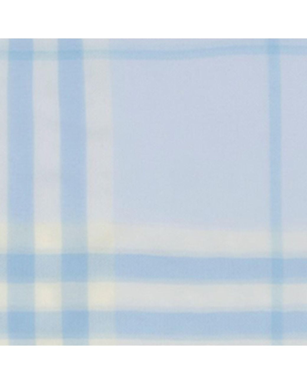 Burberry Blue Wool Check Scarf