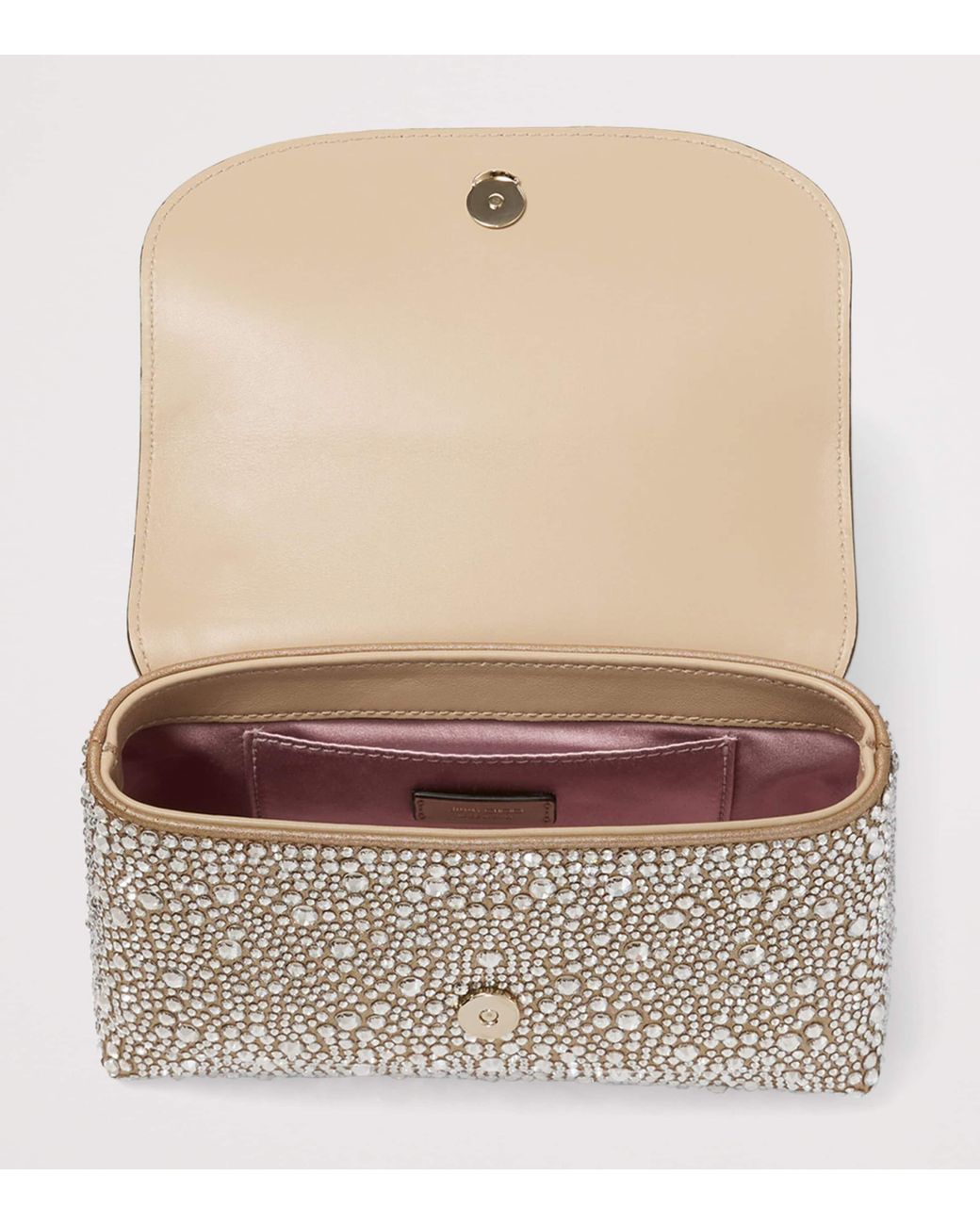 Jimmy Choo Metallic Crystal-Embellished Curve Cross-Body Bag