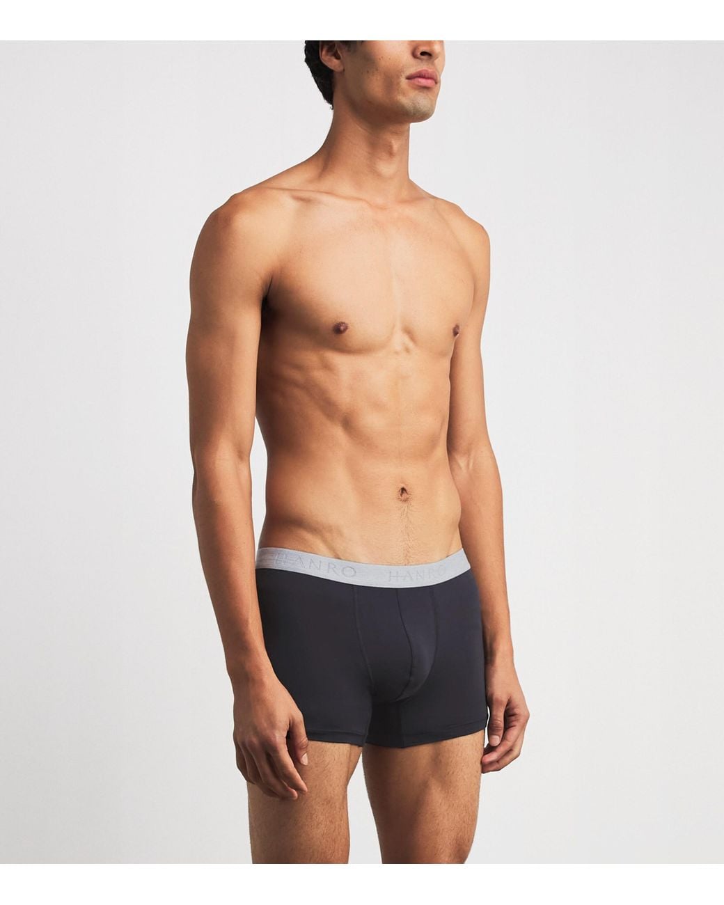 Hanro Gray Cotton-Blend Essentials Trunks for men