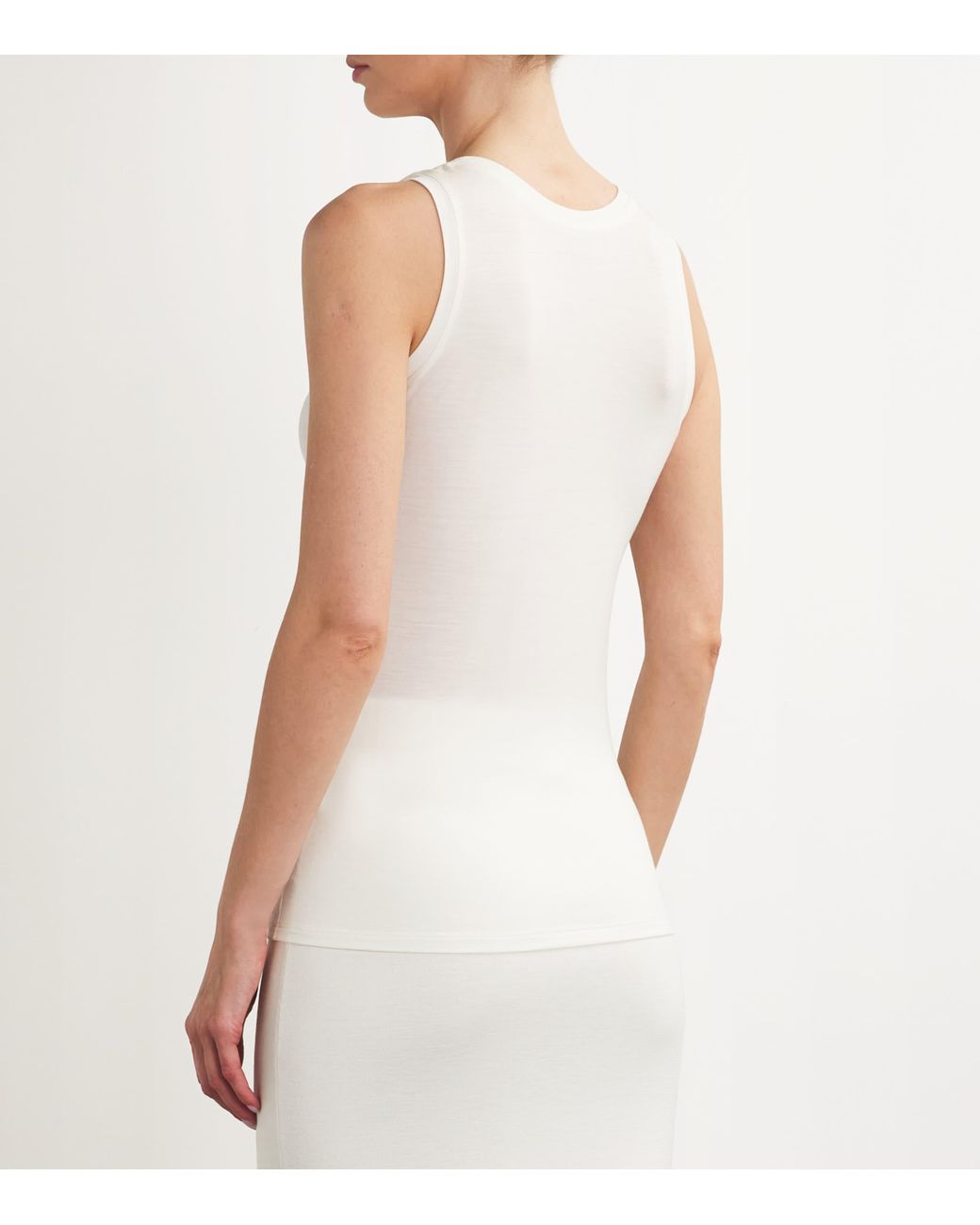 Falke White Daily Climawool Vest