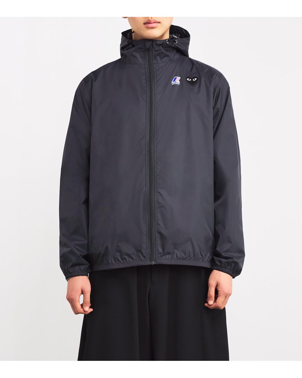 COMME DES GARÇONS PLAY Blue X K-Way Nylon Water-Resistant Jacket for men