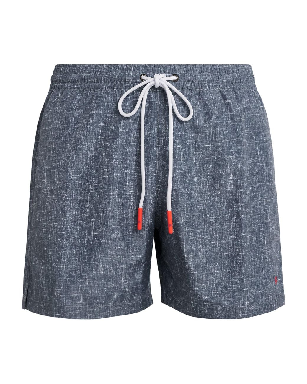Isaia Blue Printed Swim Shorts for men