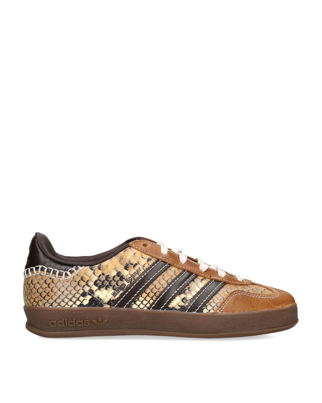 Adidas Brown X Wales Bonner Snake Gazelle Sneakers