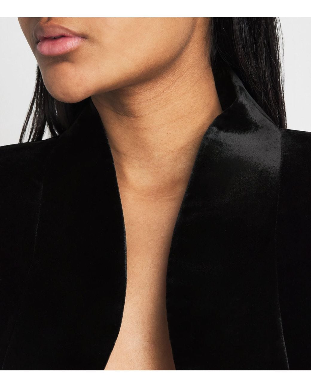 Costarellos Black Velvet Elvie Cropped Jacket