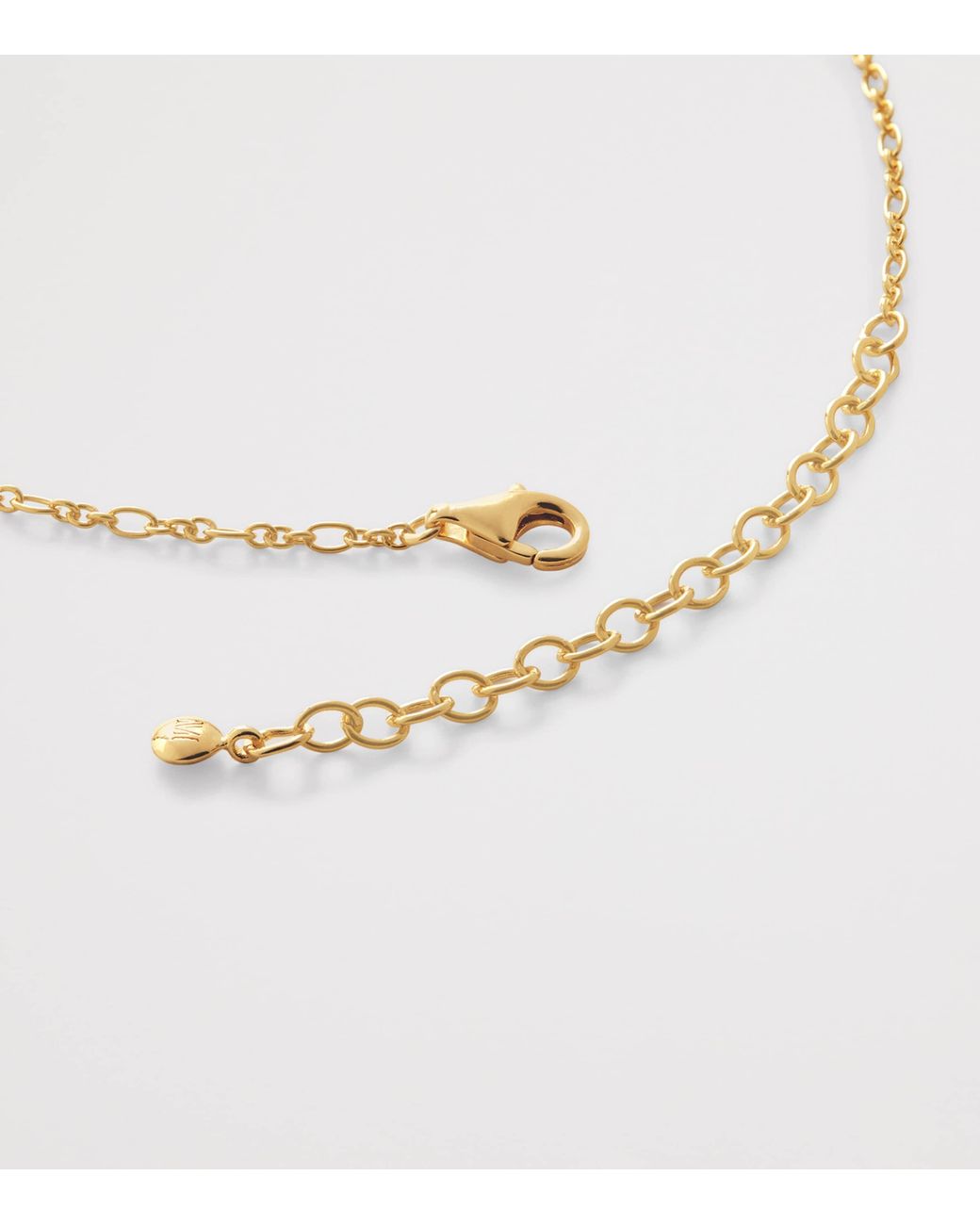 Monica Vinader Natural Medium Vermeil And Diamond Necklace