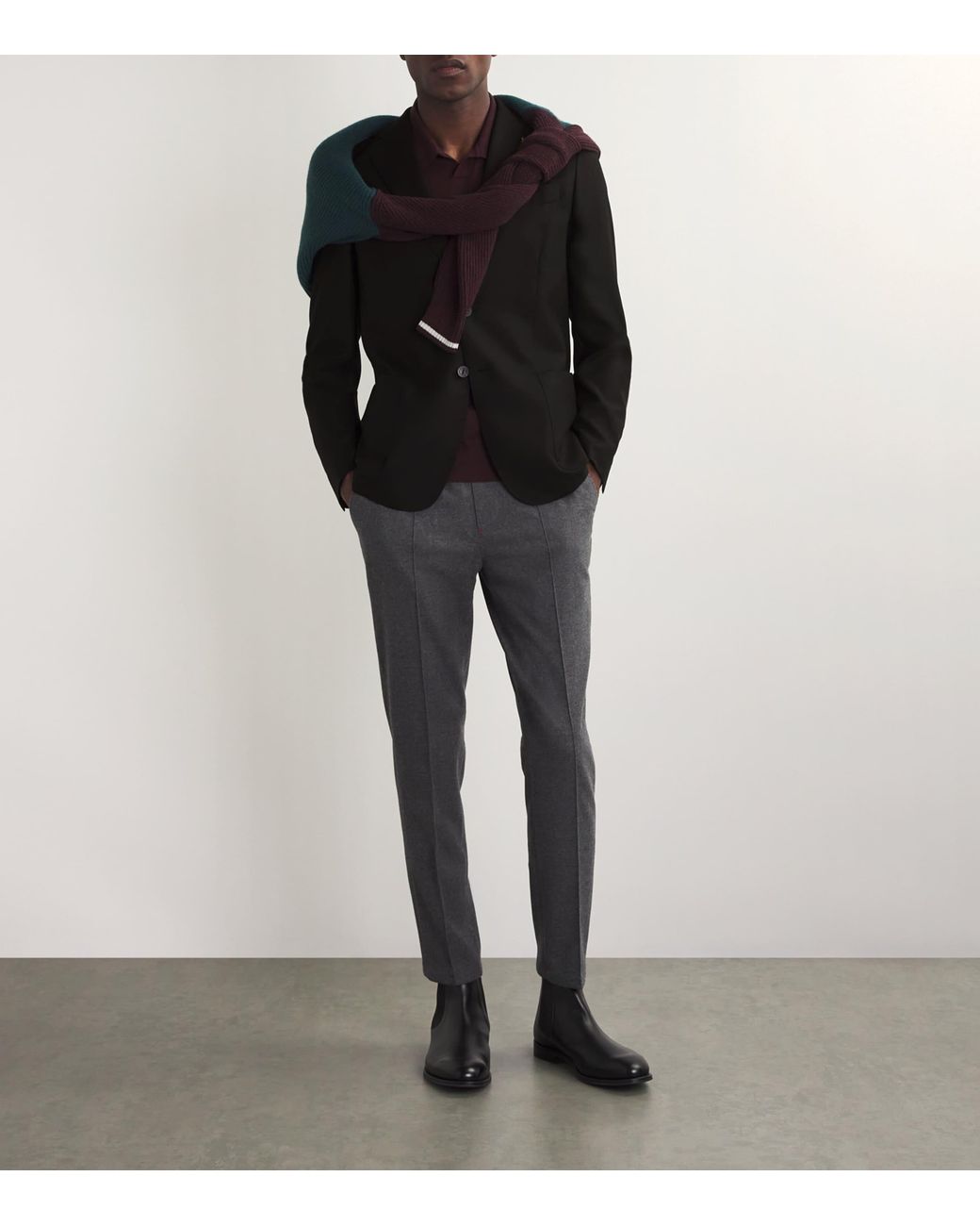 Colombo Black Cashmere 4.0 Robert Blazer for men