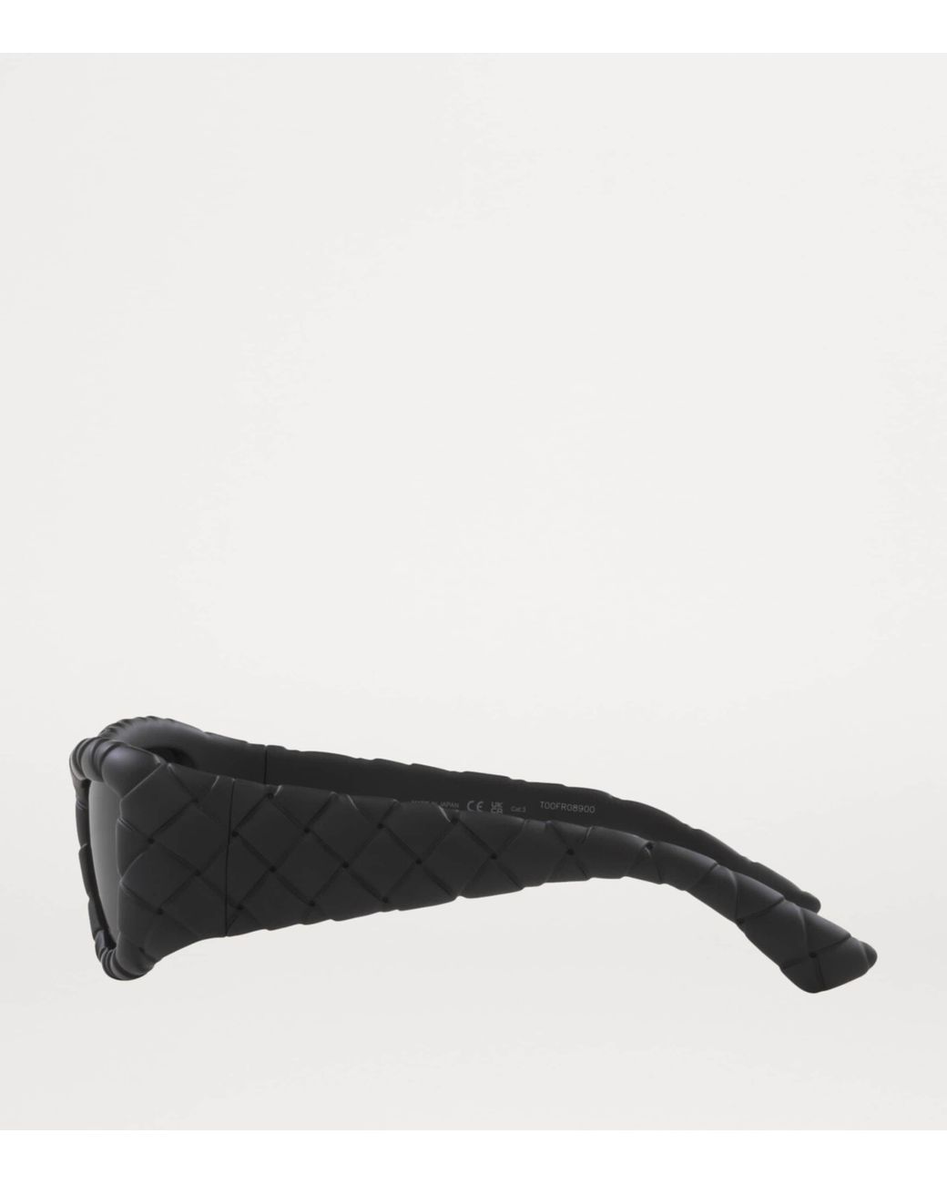 Bottega Veneta Gray Bv1303S Intrecciato Rectangular Sunglasses