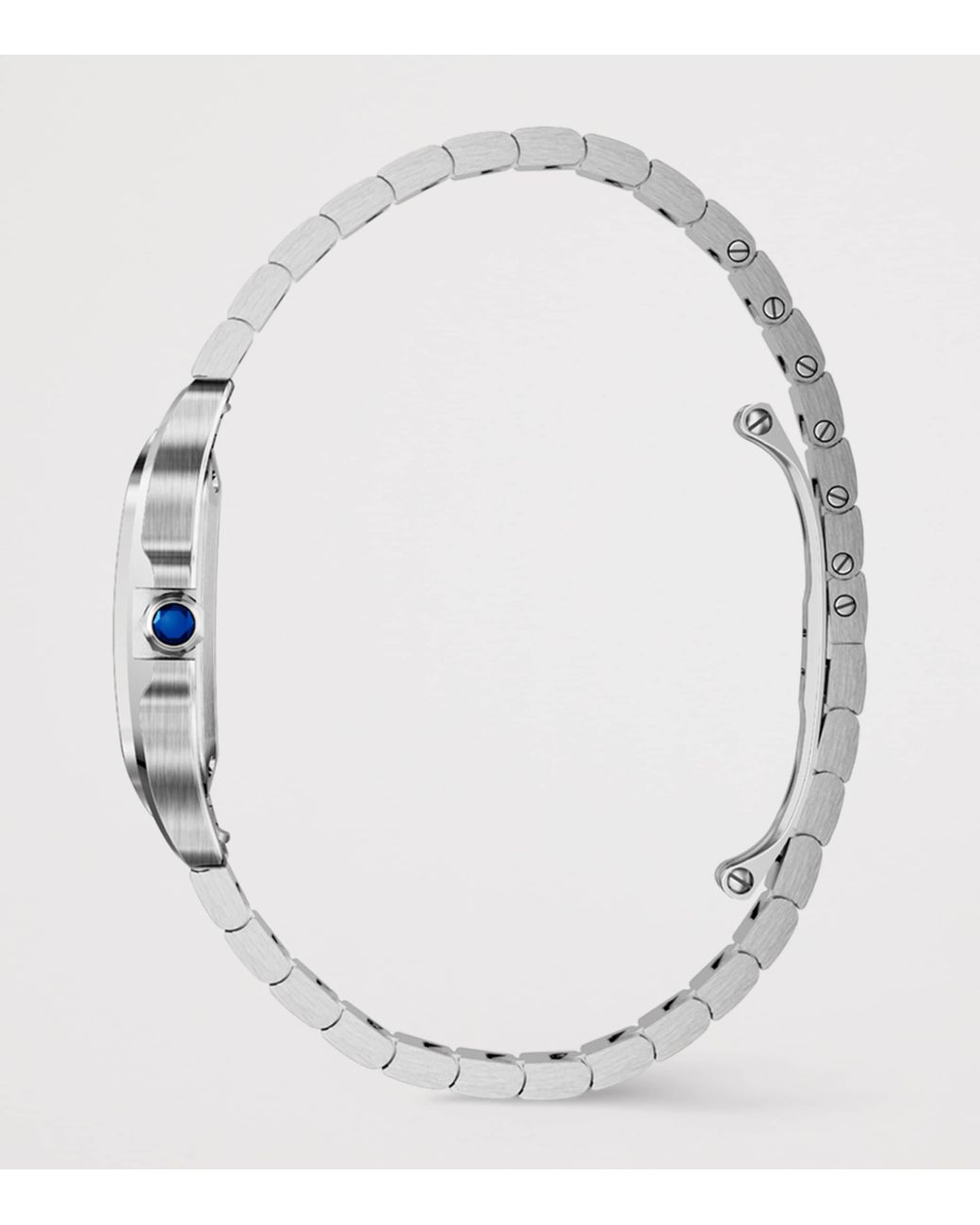 Cartier Metallic Small Steel Santos De Watch