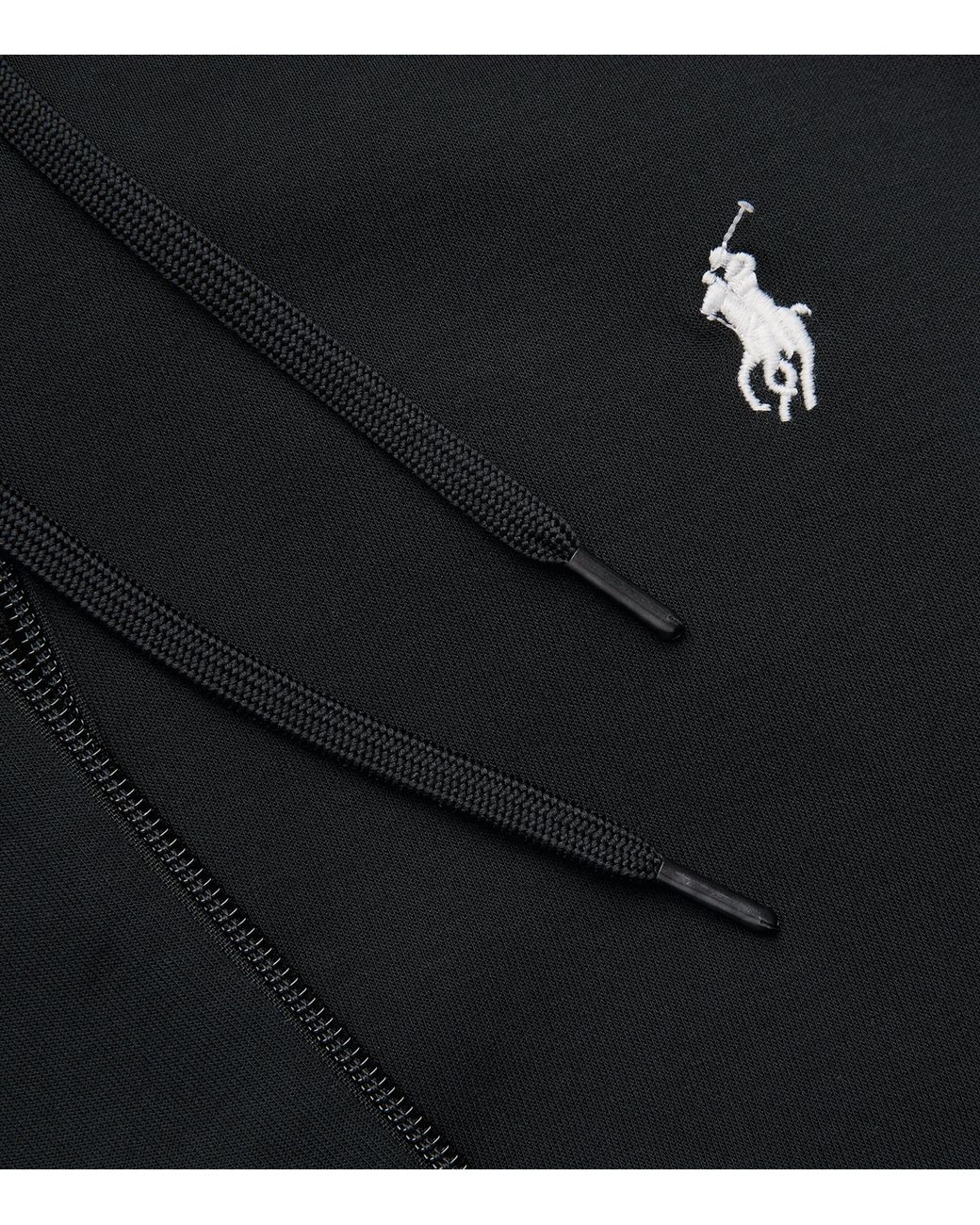 Polo Ralph Lauren Black Polo Pony Zip-Up Hoodie for men