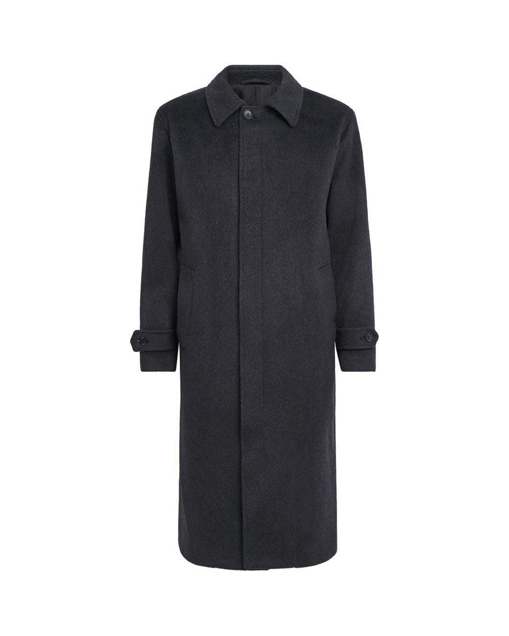 NN07 Black Wool-Blend Gibson Coat for men