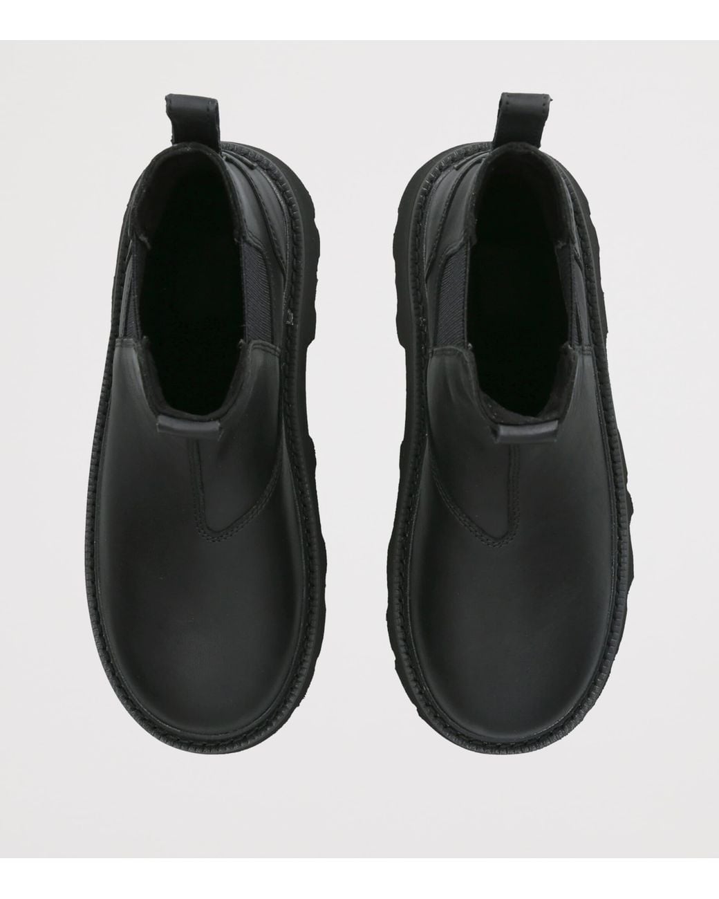 Ugg Black Leather Lug Chelsea Boots for men