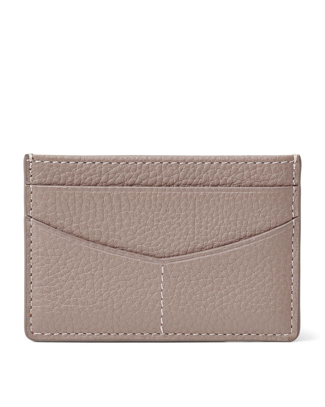 Aspinal Gray Leather Hudson Slim Card Holder