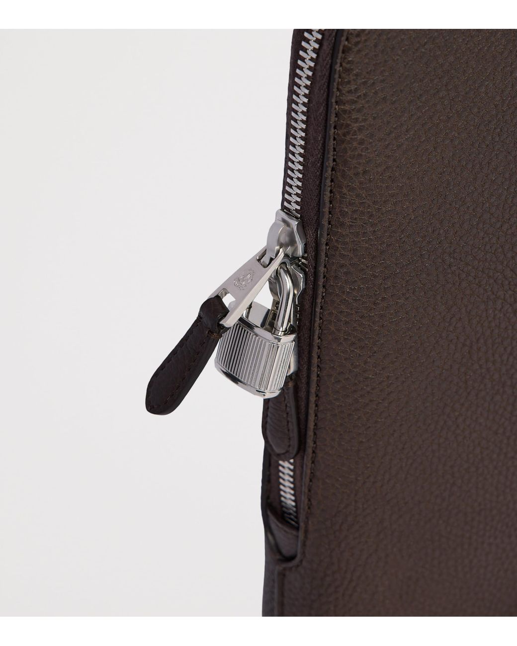 Dunhill Brown Leather Bourdon 41 Briefcase for men