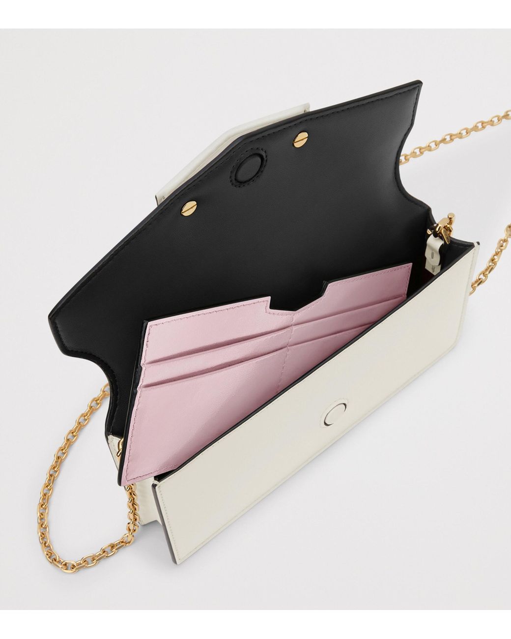 Givenchy White Leather Antigona Chain Wallet