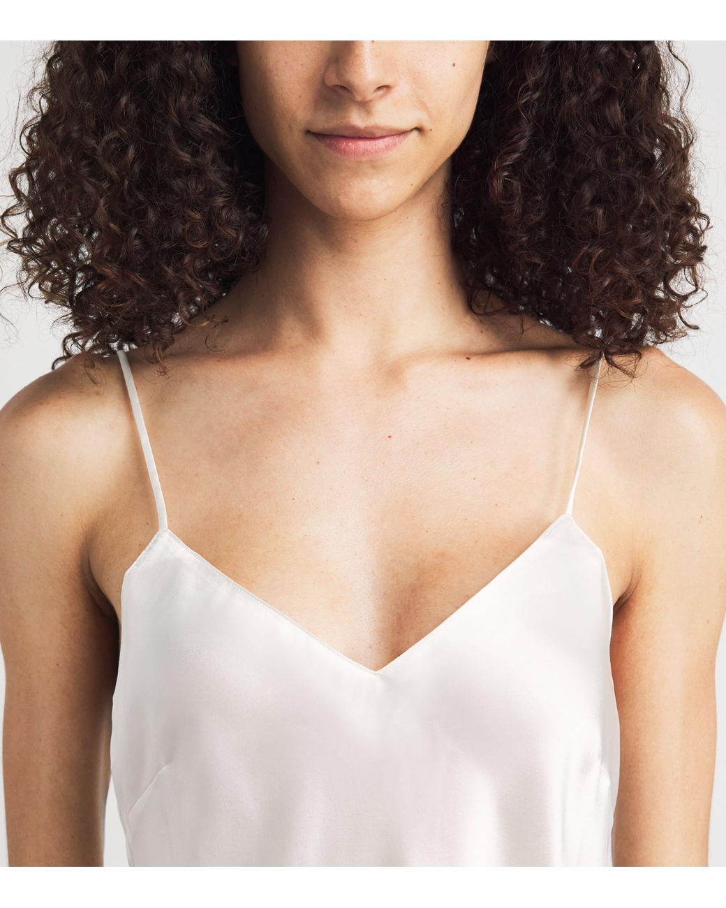 Simone Perele White Silk Love Me Camisole
