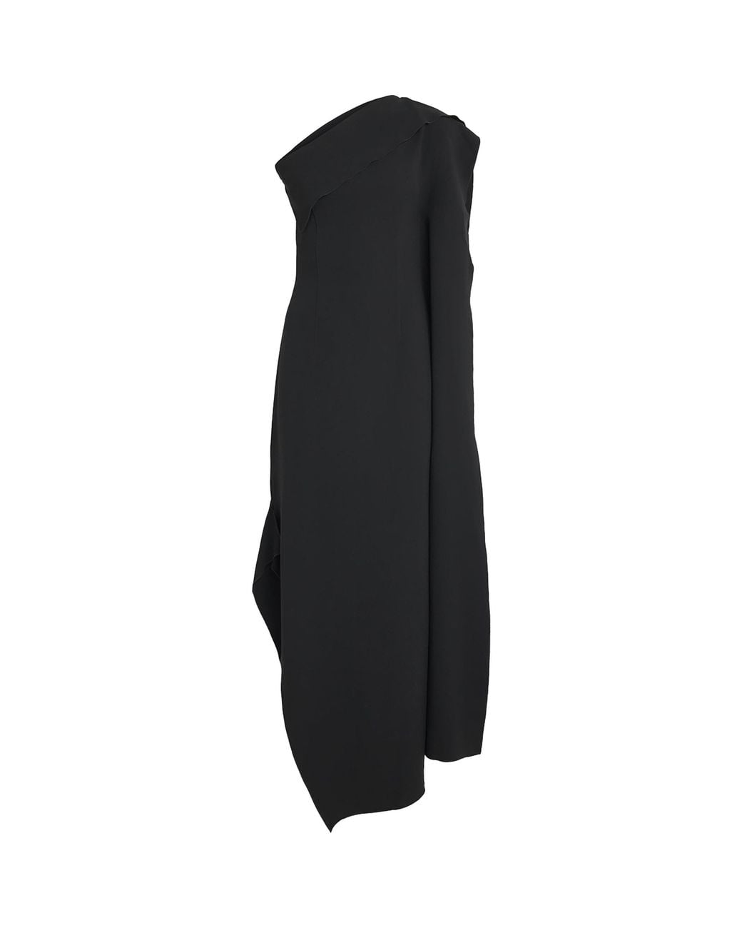FFORME Black Asymmetric Andie Maxi Dress