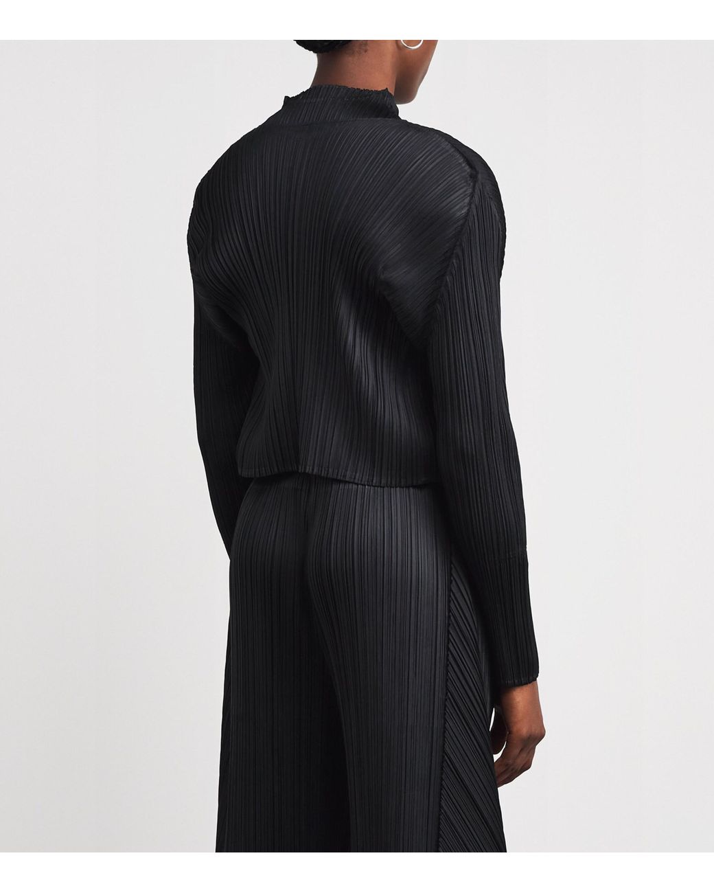 Pleats Please Issey Miyake Blue Monthly Colors September Pleated Cardigan