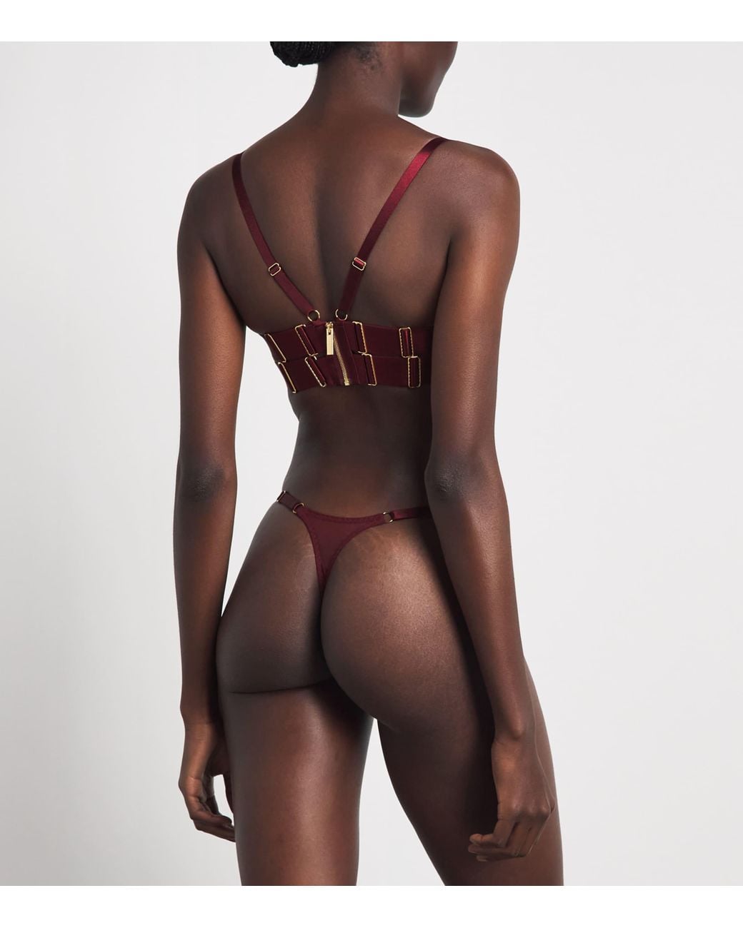Bordelle Red Ren Balconette Bra