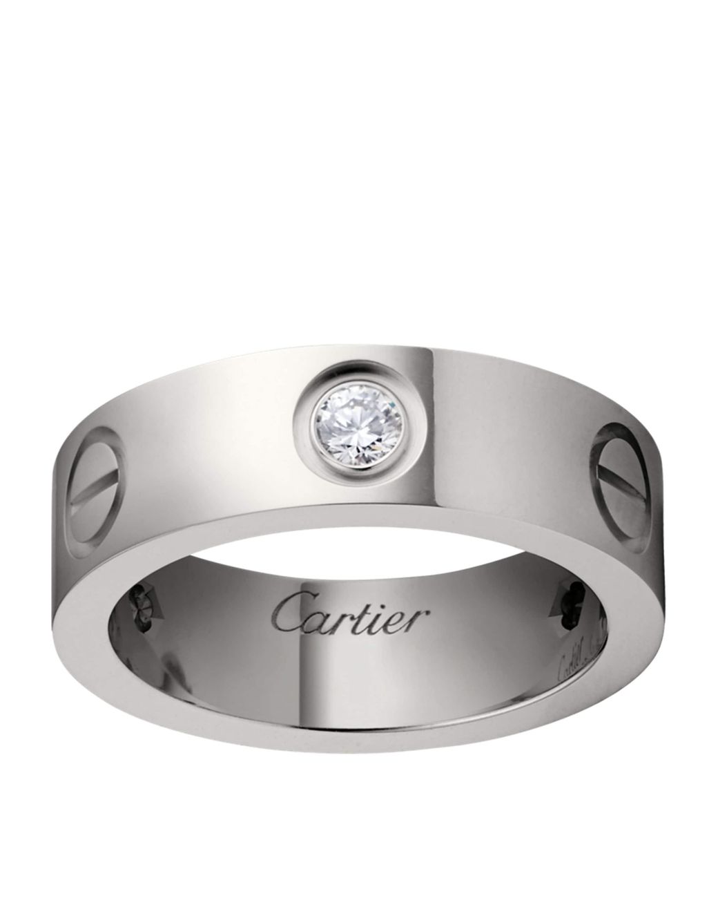 Cartier Metallic And Diamond Love Ring