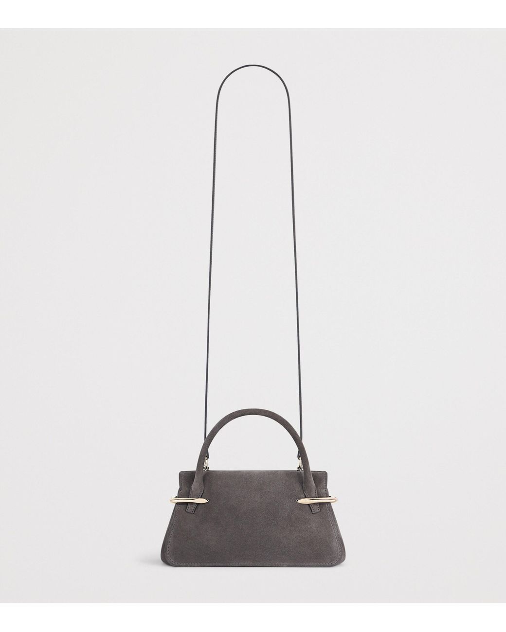 Givenchy Metallic Mini Suede Pinch Top-Handle Bag