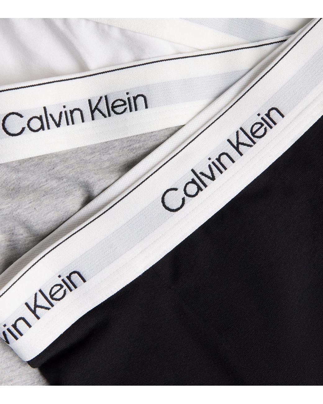 Calvin Klein White Cotton Stretch Icon Trunks for men