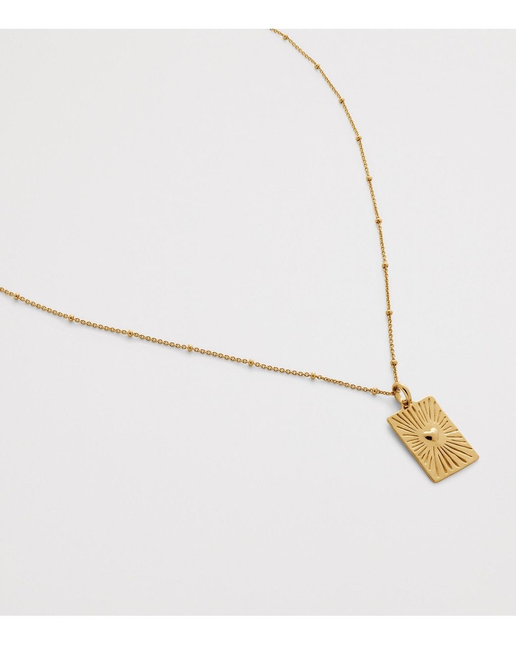 Monica Vinader Metallic Vermeil Talisman Heart Charm