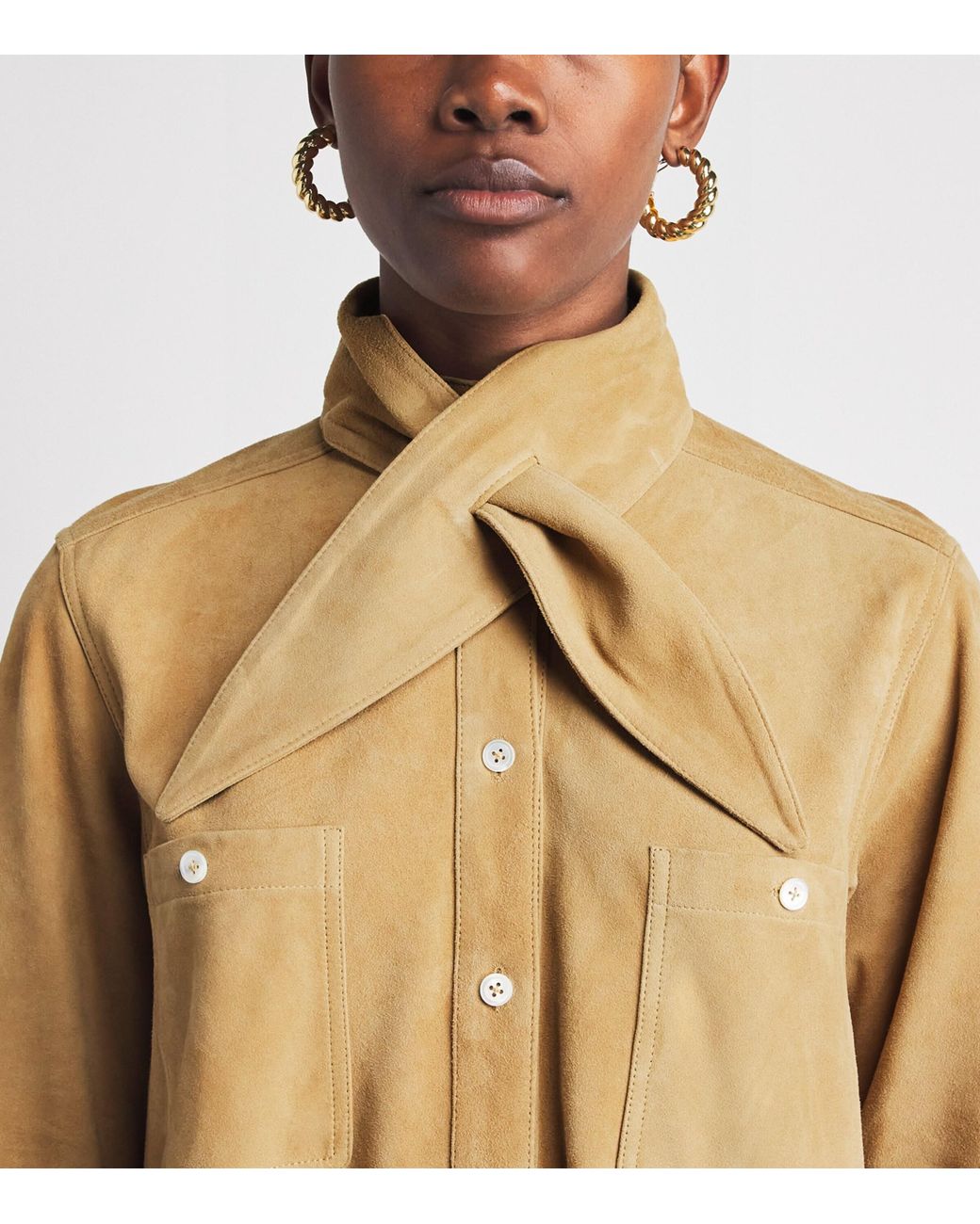 Polo Ralph Lauren Natural Suede Utility Dress