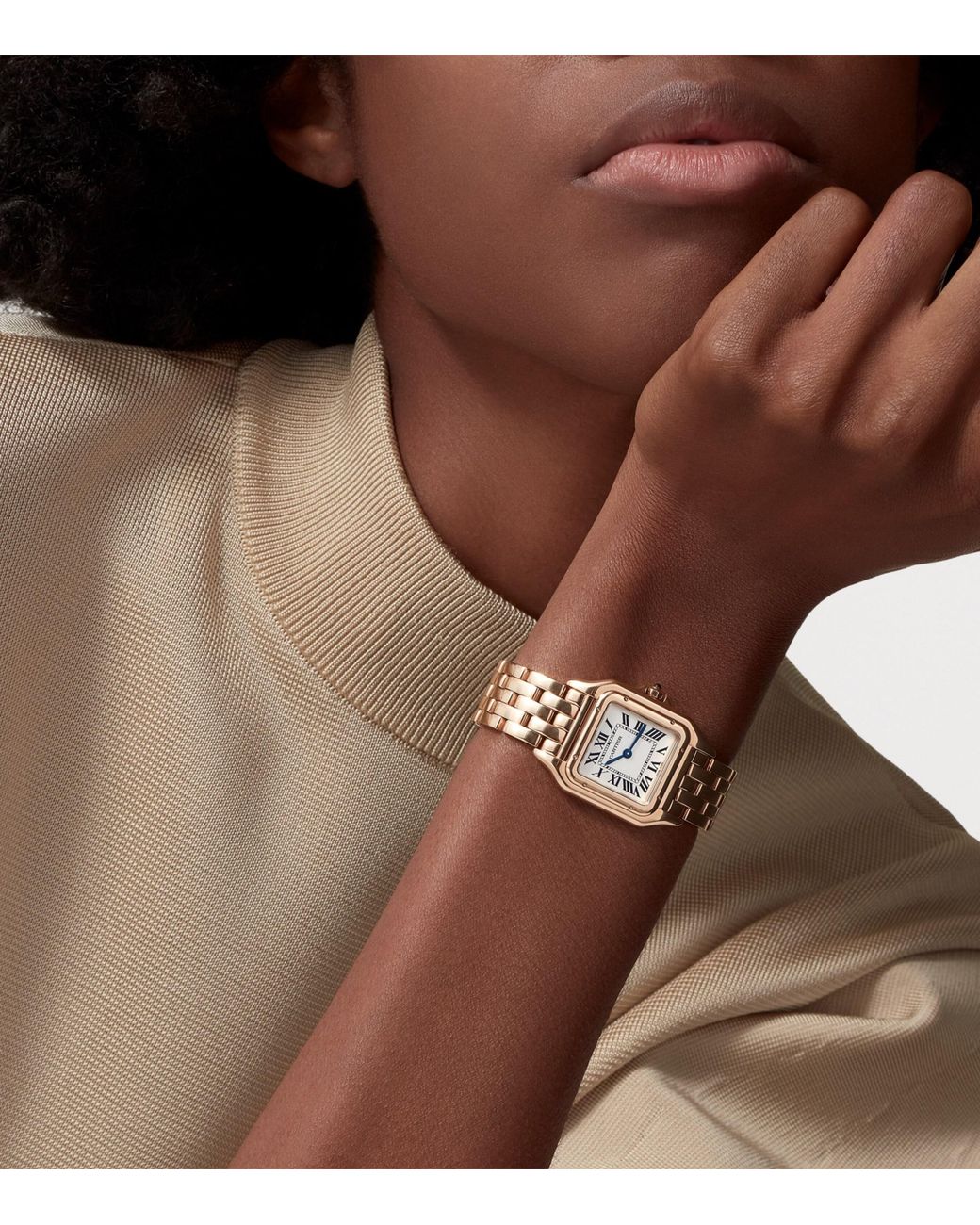 Cartier Metallic Medium Rose Panthère De Watch