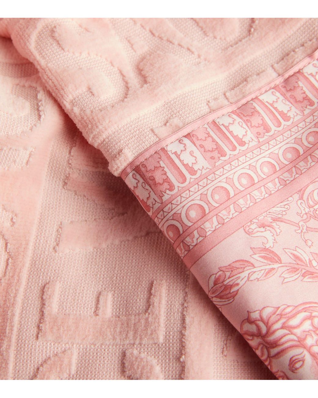 Versace Pink Baroque Bath Robe for men