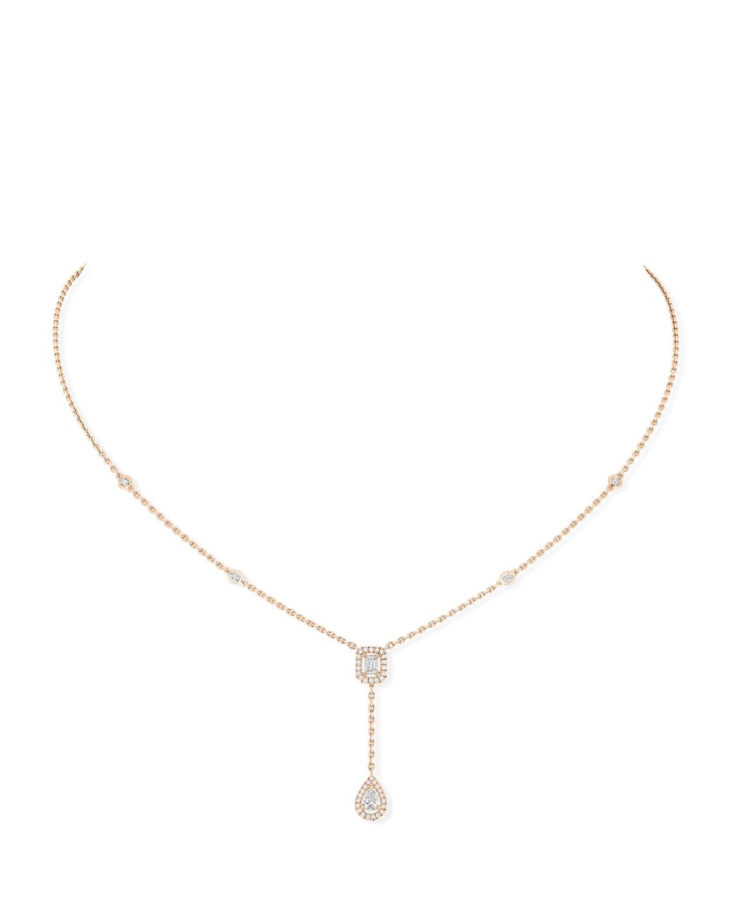 Messika Natural My Twin And Diamond Pendant Necklace