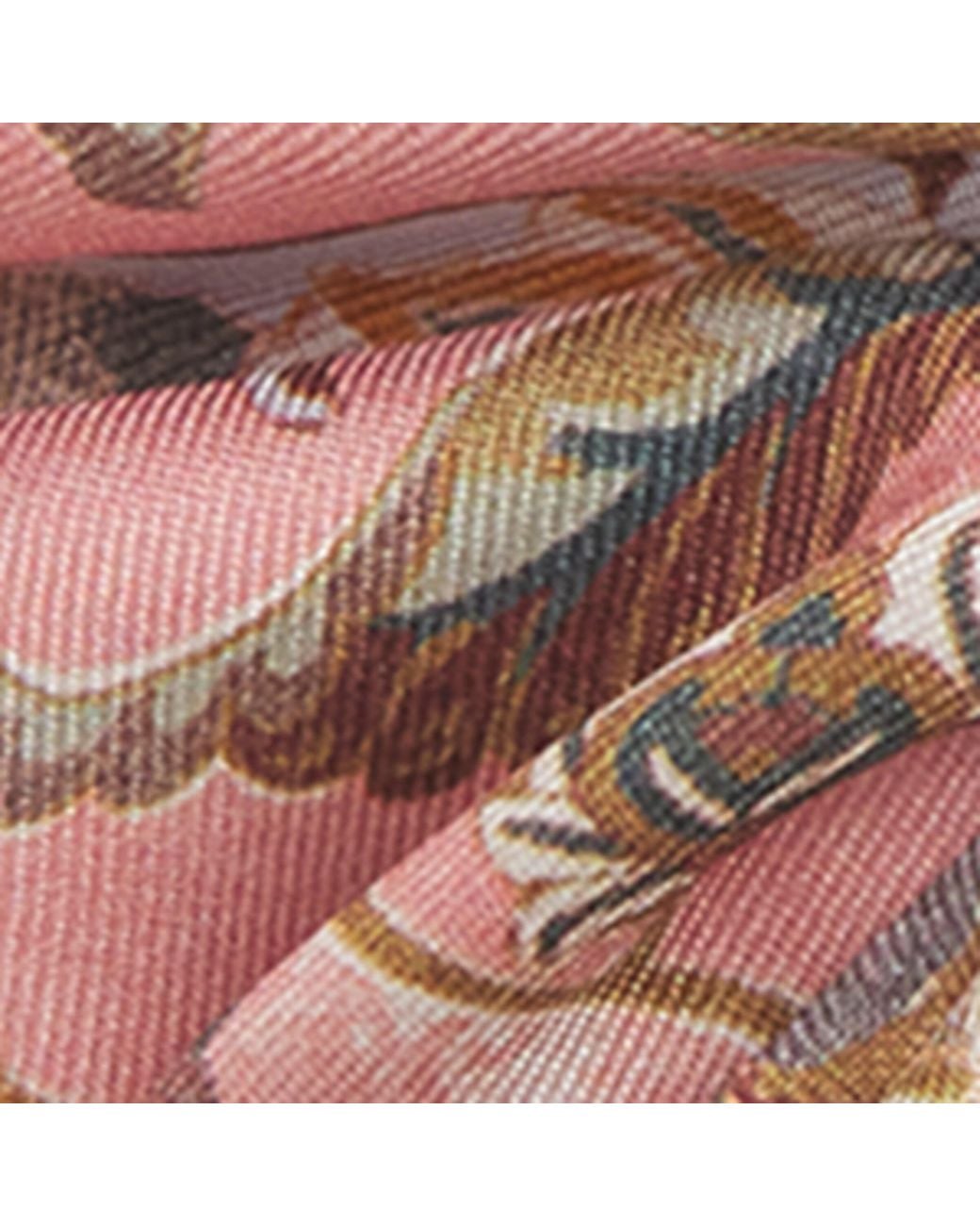 Zimmermann Pink Silk Floral Scrunchie