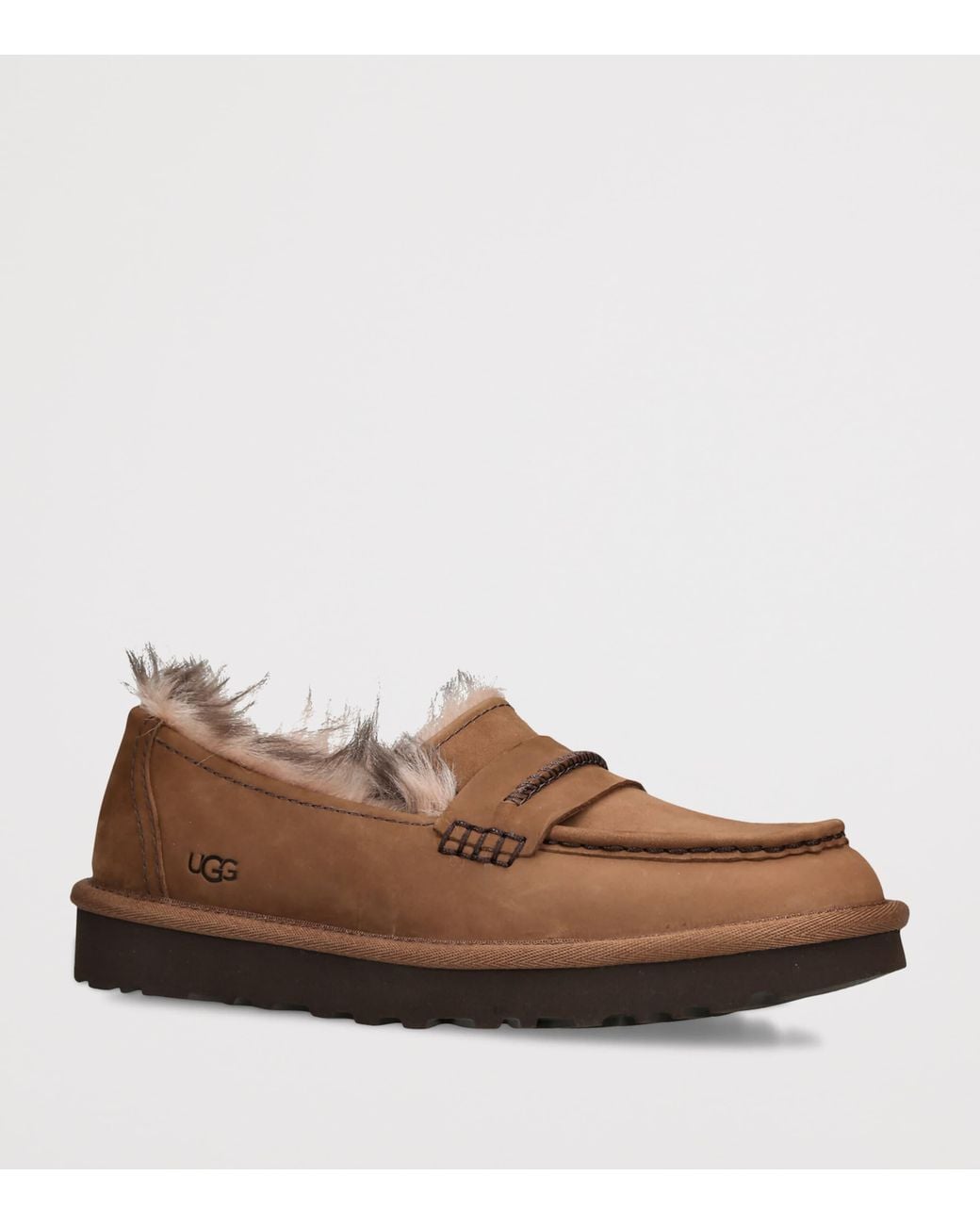 Ugg Brown Nubuck Ellis Loafers