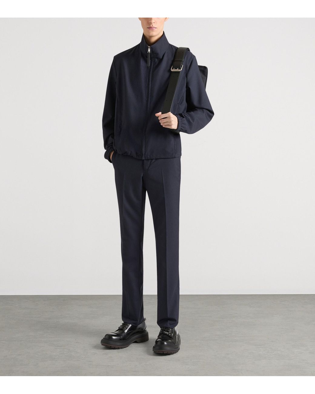 Givenchy Blue Wool Slim Tailored Trousers for men