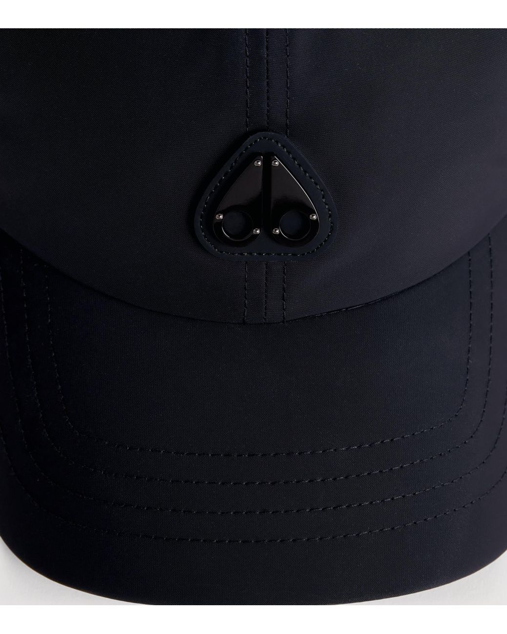 Moose Knuckles Blue Cotton Logo Baseball Cap for men