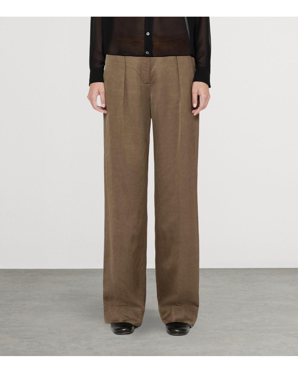 AllSaints Green Leonie Relaxed Trousers