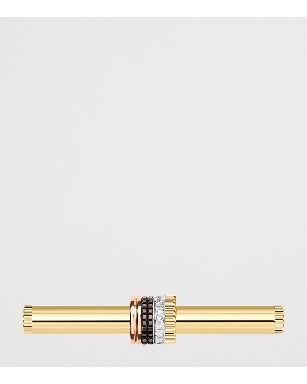 Boucheron Metallic Mixed And Diamond Quatre Classique Double Finger Ring