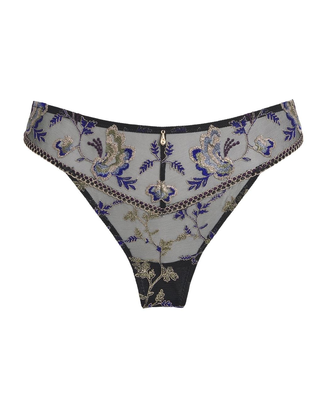 Aubade Gray Midnight Opera Tanga Briefs