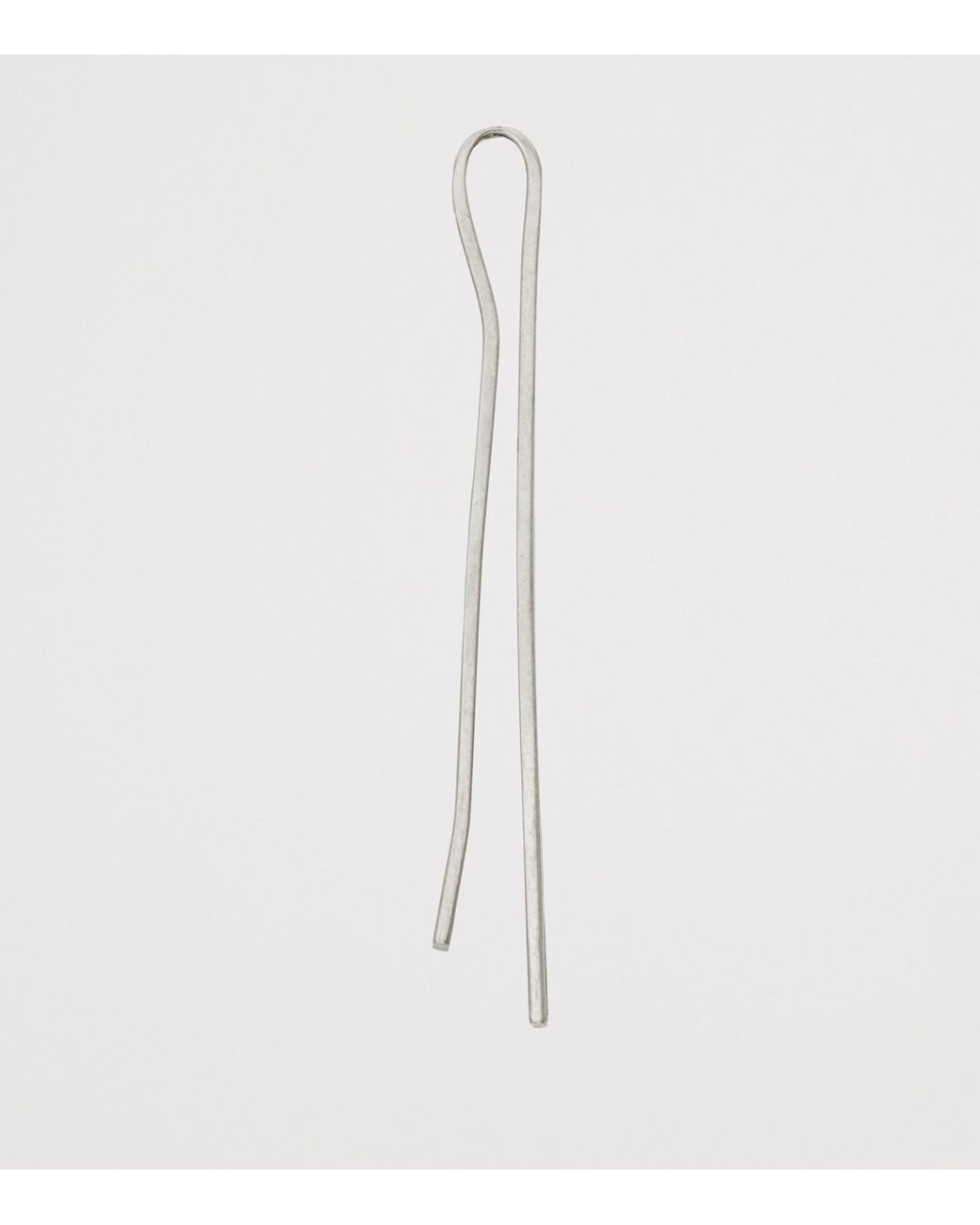 Saint Laurent White Enamelled Tie Clip for men