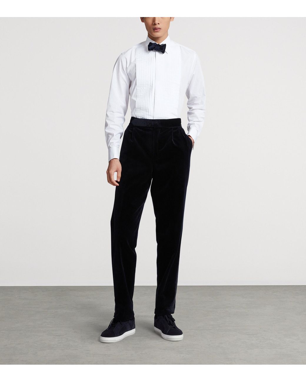 Dunhill Black Velvet Evening Trousers for men