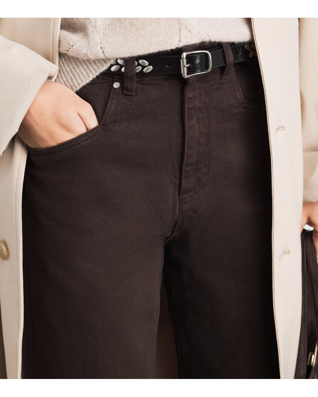 Kiton Brown Straight Jeans