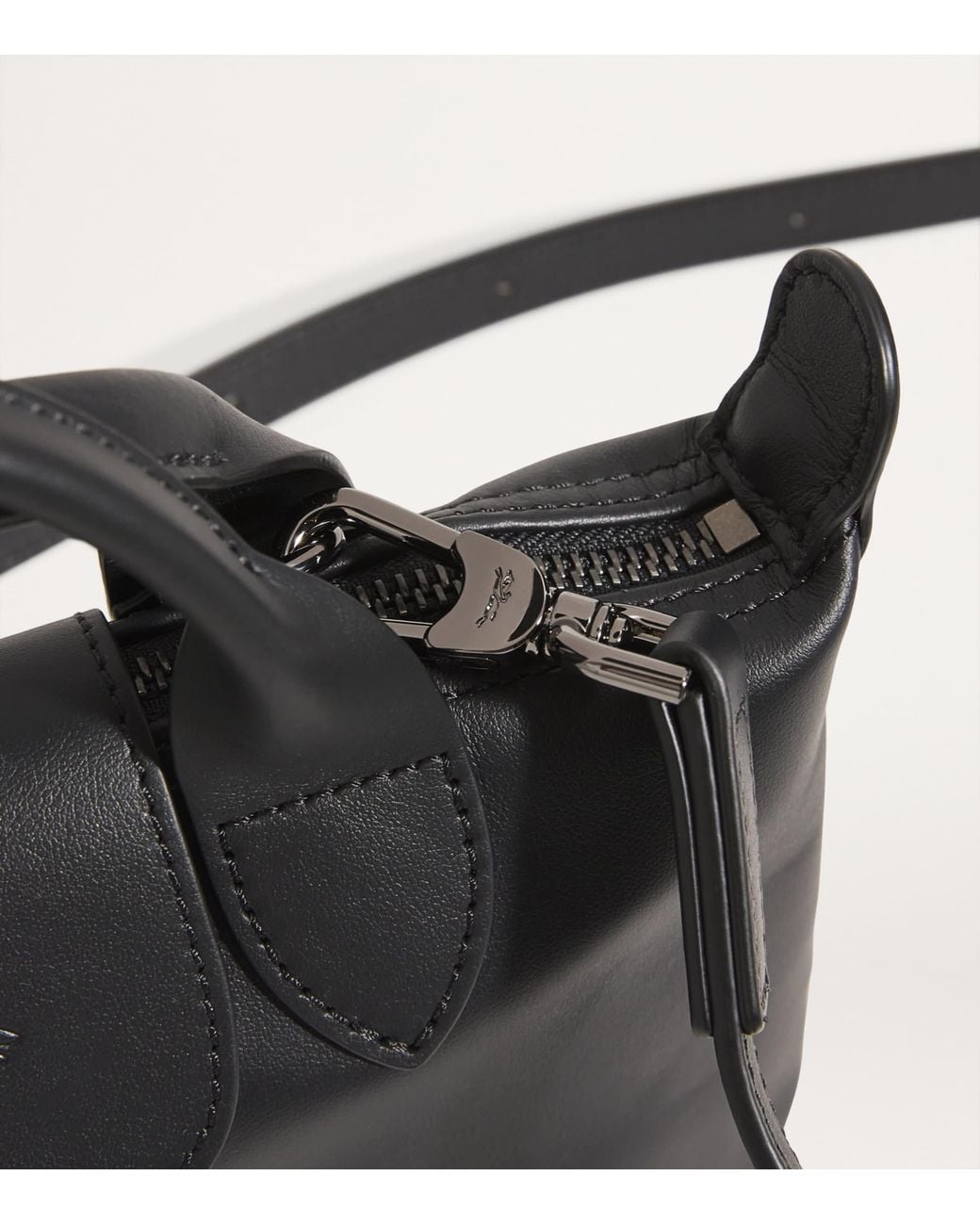 Longchamp Black Extra-Small Leather Le Pliage Xtra Handbag