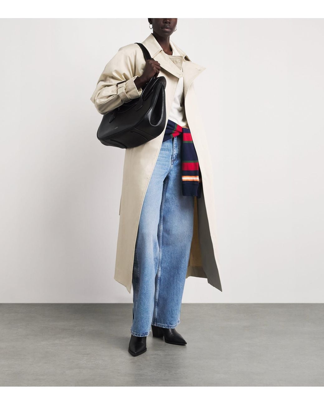 Claudie Pierlot Blue Tone Detail Wide-Leg Jeans