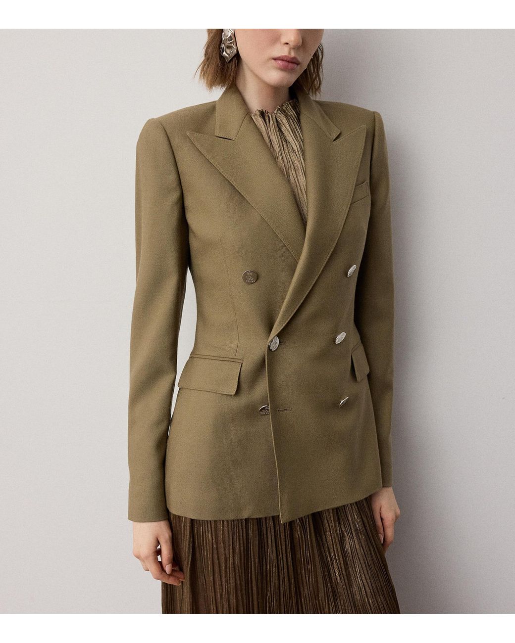 Ralph Lauren Green Cashmere Camden Jacket