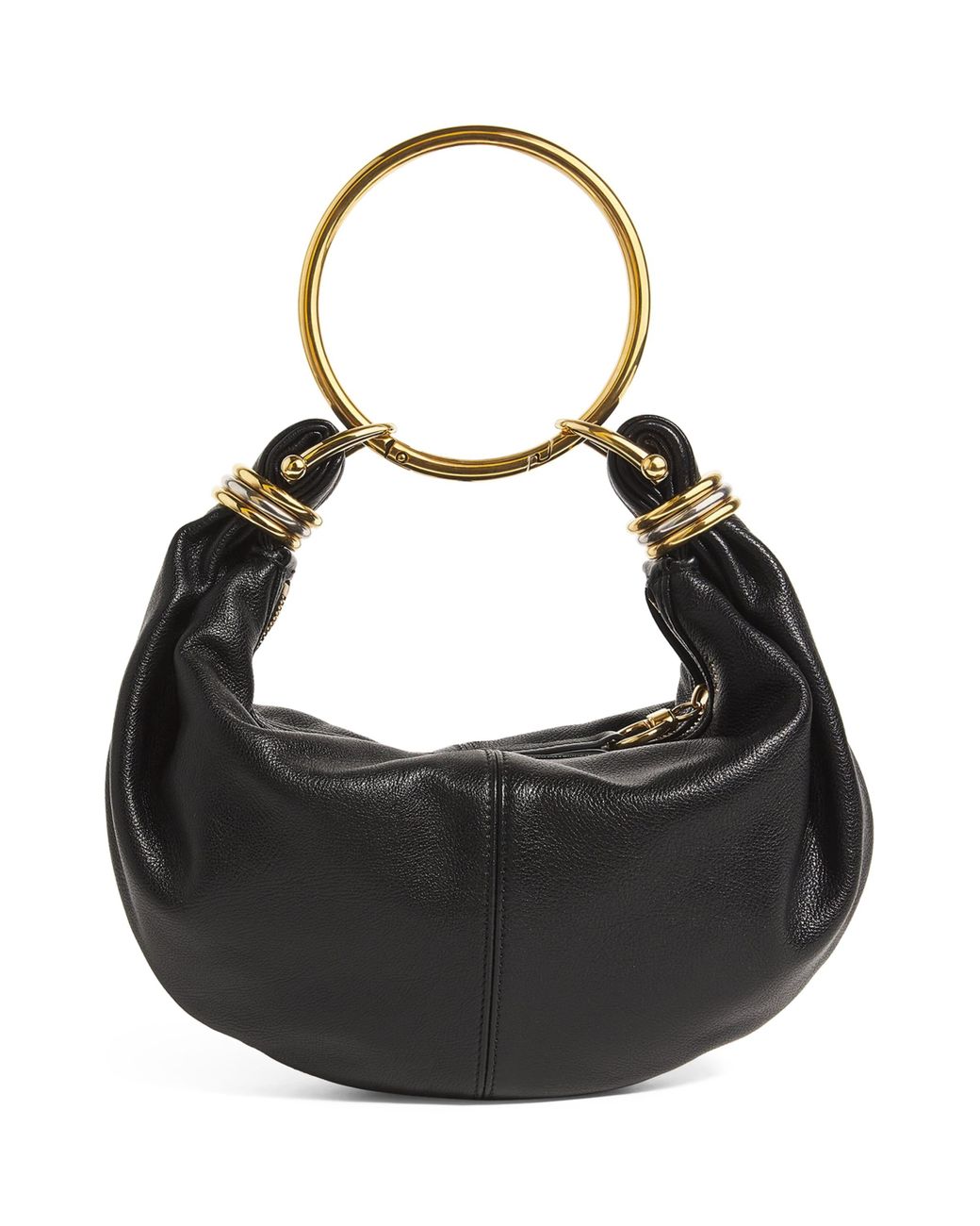 Chloé Black Small Leather Bracelet Top-Handle Bag